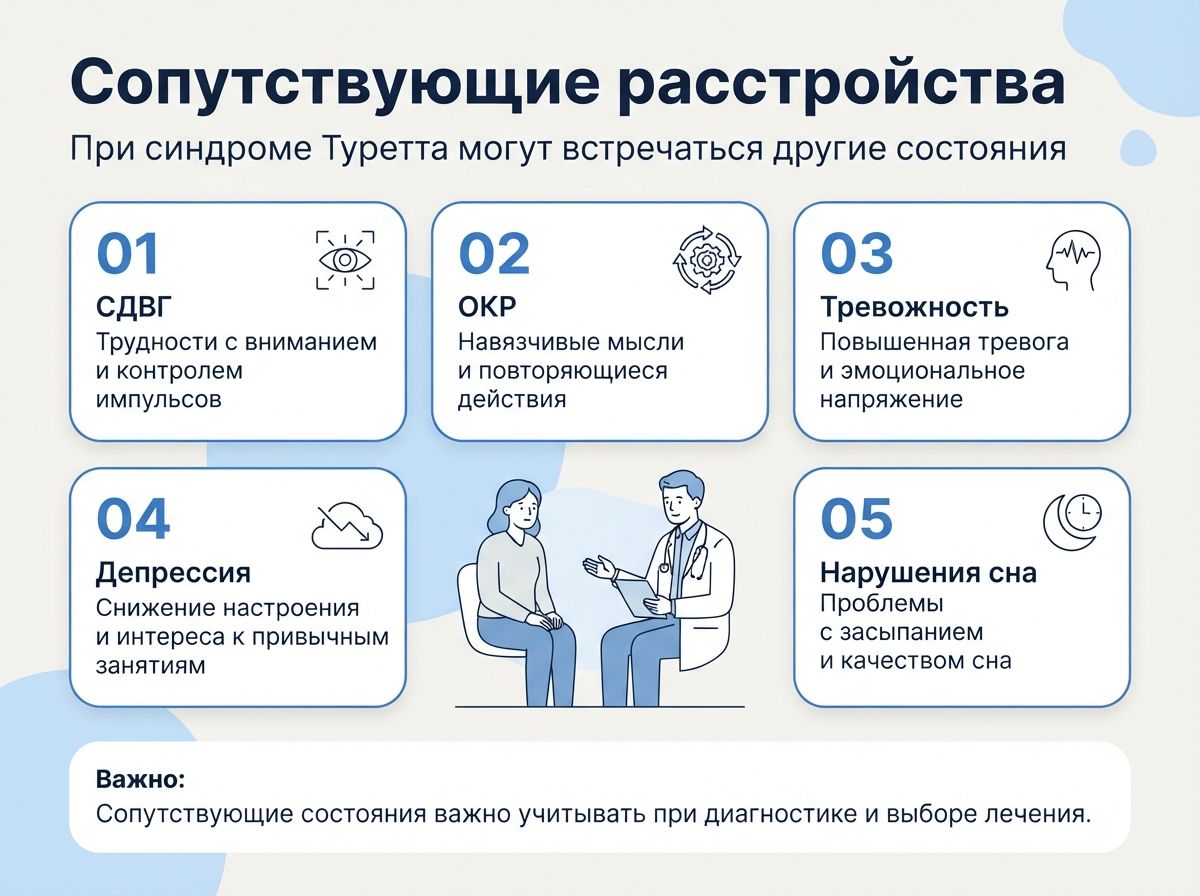 Лечение синдрома Туретта в Луге инфографика